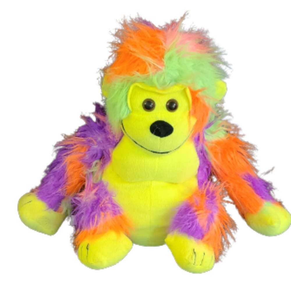 Colorful monkey soft plush stuffed toy, 17 in height